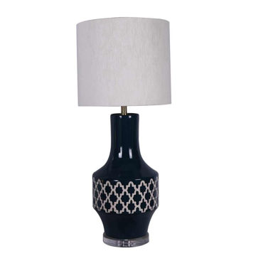 Picture of Ceramic 36.5" Urn Table Lamp - Blue