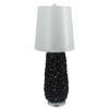 Picture of Ceramic 37" Coral Look Table Lamp - Matte Black