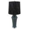 Picture of Ceramic 34" Weave Table Lamp - 2-Tone Green