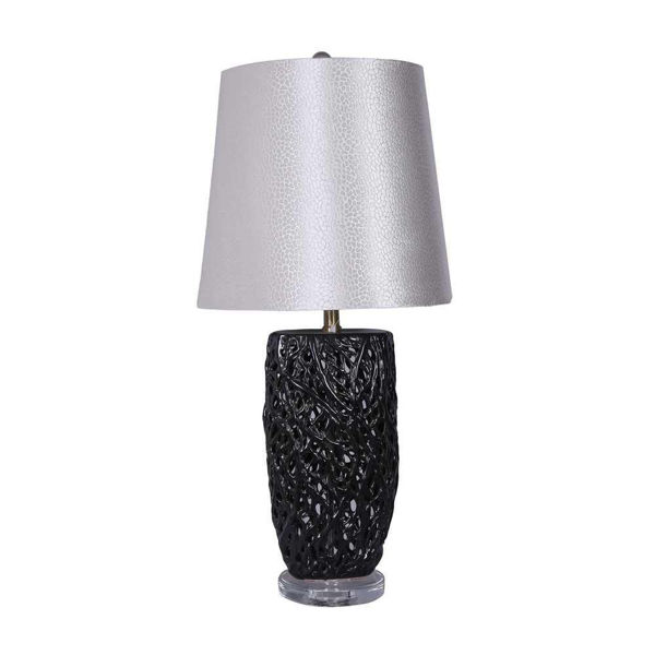 Picture of Ceramic 31" Coral Look Table Lamp - White