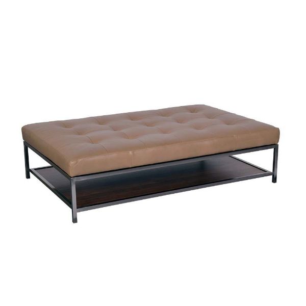 Picture of Randall Leather Ottoman