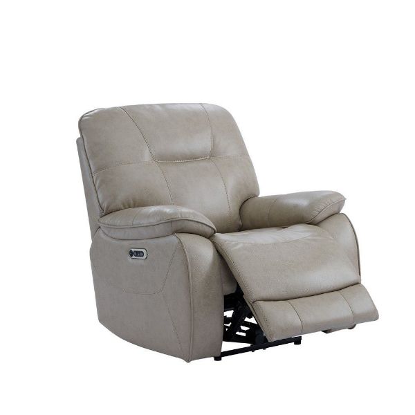 Picture of Axel Power Recliner with Headrest - Parchment