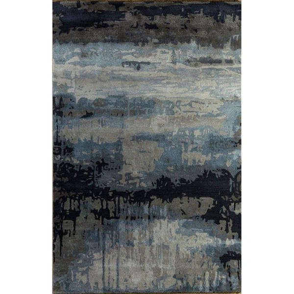Picture of Blue-Charcoal Contemporary Rug (T4304)