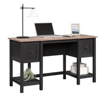 Picture of Raven Oak Pedestal Desk