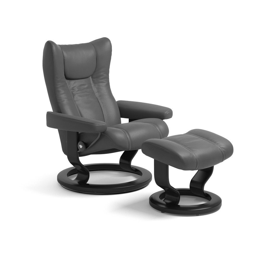 Stressless Wing Chair Classic Base American Home Furniture Store
