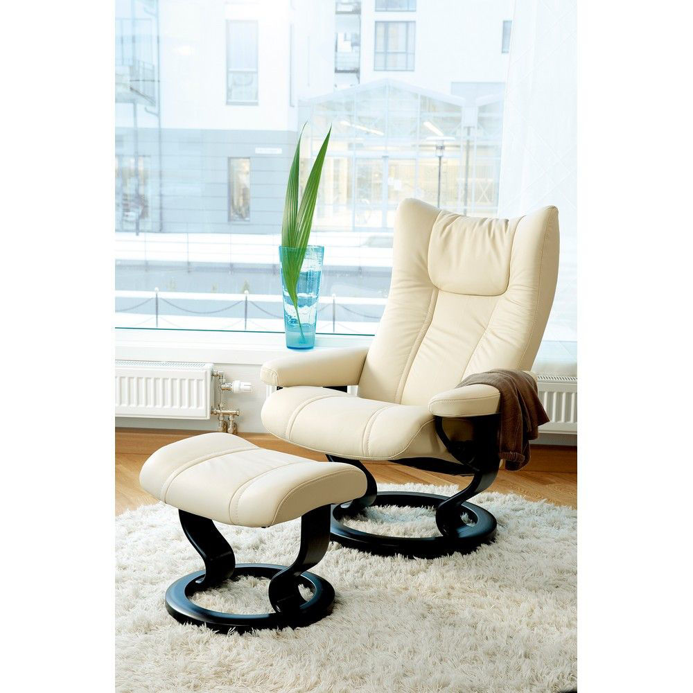 Stressless Wing Chair Classic Base American Home Furniture Store