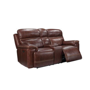 Picture of Fresno Leather Power Console Reclining Loveseat