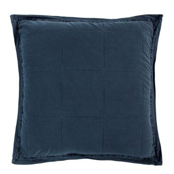 Picture of Stonewashed 27" x 27" Cotton Canvas Euro Sham - Denim