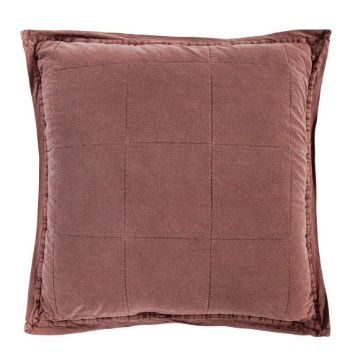 Picture of Stonewashed 27" x 27" Cotton Canvas Euro Sham - Sarsaparilla