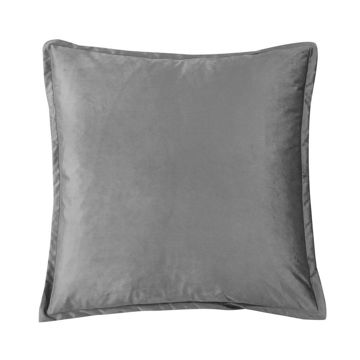 Picture of Velvet 27" x 27" Flanged Euro Sham - Gray