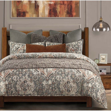 Picture of Carmen Kilim 3-Piece Duvet Cover Set - Taupe - Super King