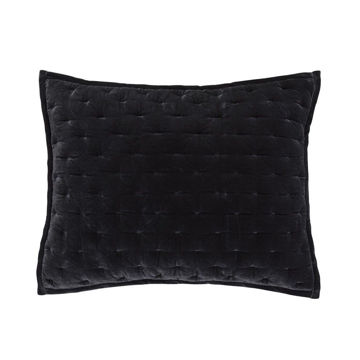 Picture of Stella Faux Silk Velvet Pillow Sham - Black