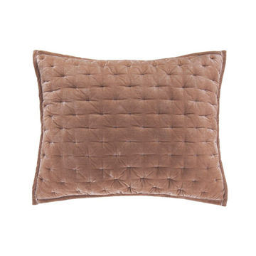 Picture of Stella Faux Silk Velvet Pillow Sham - Dusty Rose