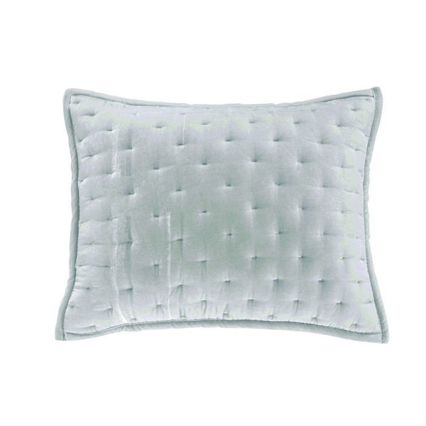 Picture of Stella Faux Silk Velvet Pillow Sham - Icy Blue