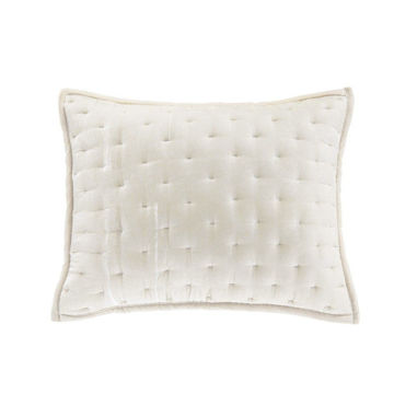 Picture of Stella Faux Silk Velvet Pillow Sham - Stone