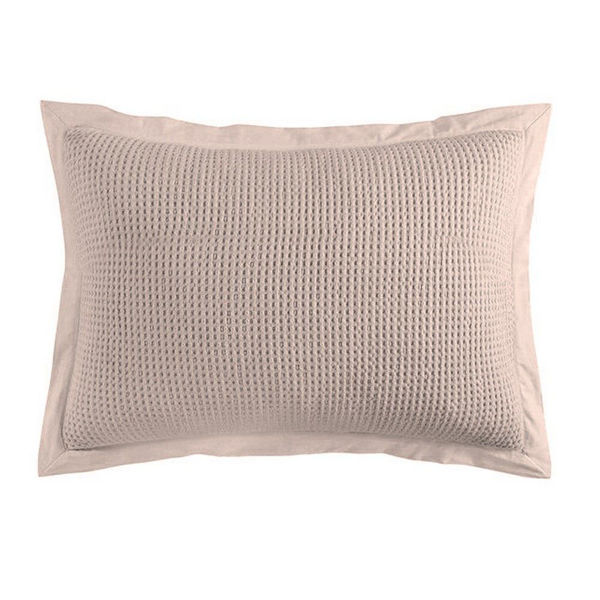 Picture of Waffle Weave 2-Piece Pillow Sham Set - Blush