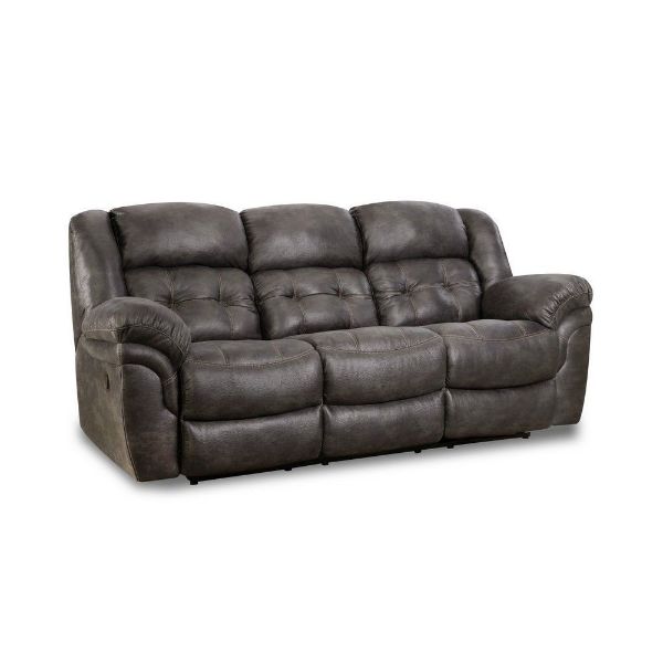 Picture of Camel Reclining Sofa - Gray