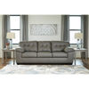 Picture of Don Faux Leather Sofa - Gray