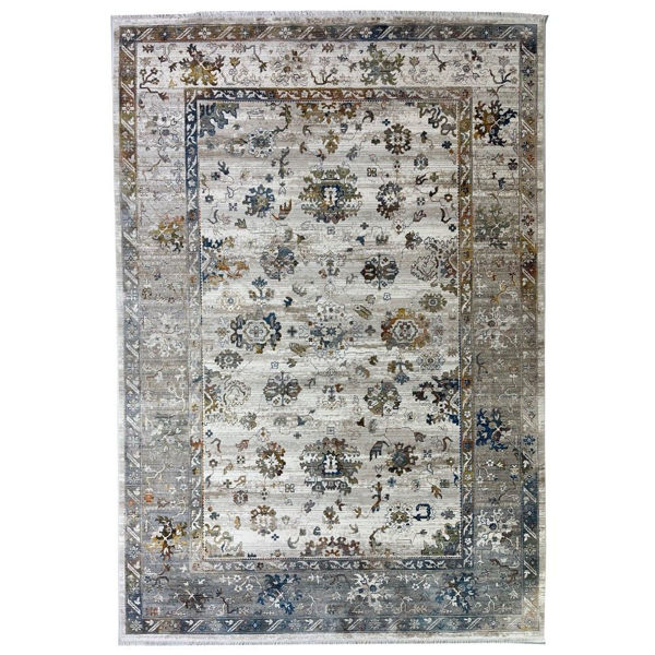 Picture of Plains Collection Gray Navy 100% Polypropylene Machine Tufted Transitional Rug