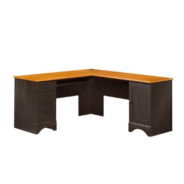 Picture of Harbor View Corner Computer Desk - Antiqued Paint