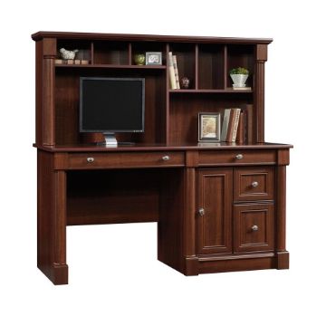 Picture of Palladia Computer Desk with Hutch - Select Cherry
