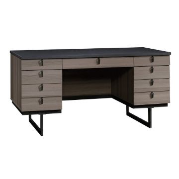Picture of International Lux Executive Desk - Diamond Ash