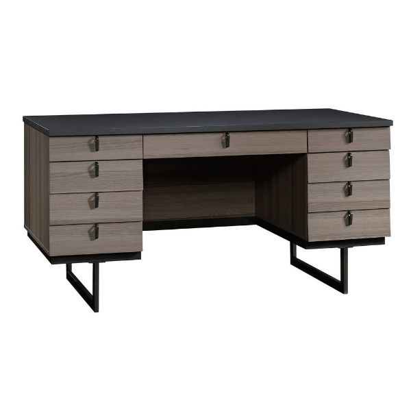 Picture of International Lux Executive Desk - Diamond Ash