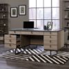 Picture of International Lux Executive Desk - Diamond Ash