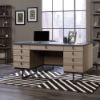 Picture of International Lux Executive Desk - Diamond Ash