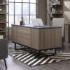 Picture of International Lux Executive Desk - Diamond Ash