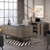 Picture of International Lux Executive Desk - Diamond Ash