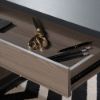 Picture of International Lux Executive Desk - Diamond Ash