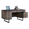 Picture of International Lux Executive Desk - Diamond Ash