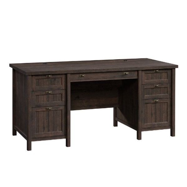 Picture of Costa Executive Desk - Coffee Oak