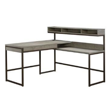 Picture of Manhattan Gate L-Shaped Desk - Mystic Oak