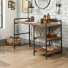 Picture of Iron City Desk - Checked Oak