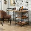 Picture of Iron City Desk - Checked Oak