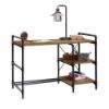 Picture of Iron City Desk - Checked Oak