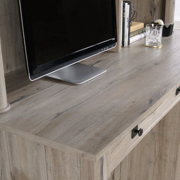 Palladia Computer Desk With Hutch Split Oak American Home Furniture