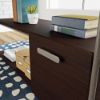 Picture of Radial L Desk - Umber Wood