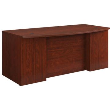 Picture of Affirm Executive Bowfront Desk - Classic Cherry