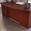 Picture of Affirm Executive Bowfront Desk - Classic Cherry
