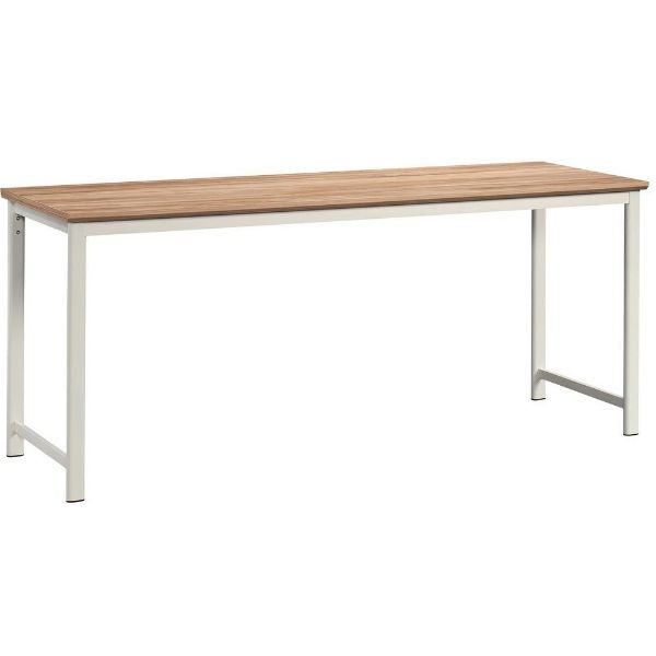 Picture of Bergen Circle Table Desk - Kiln Acacia