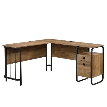 Picture of Station House L-Desk - Etched Oak