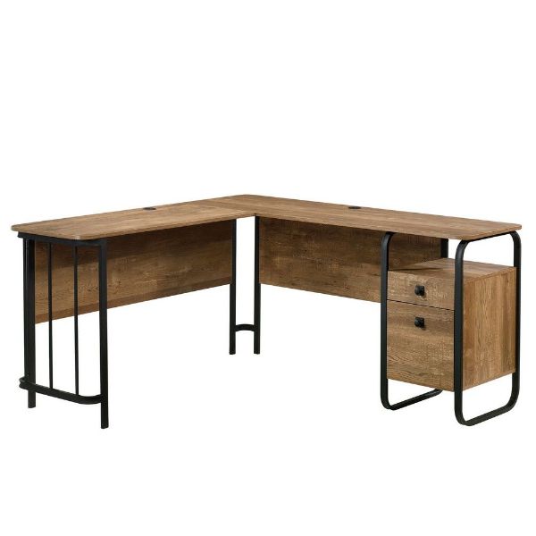 Picture of Station House L-Desk - Etched Oak