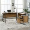 Picture of Station House L-Desk - Etched Oak