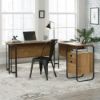 Picture of Station House L-Desk - Etched Oak