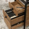Picture of Station House L-Desk - Etched Oak