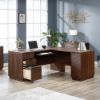Picture of Englewood L-Desk - Spiced Mahogany