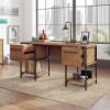 Picture of Iron City Desk - Checked Oak